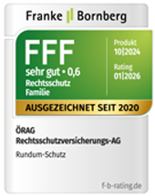 Franke und Bornberg: Qualitaetssiegel für den ÖRAG Rundum-Schutz Familie