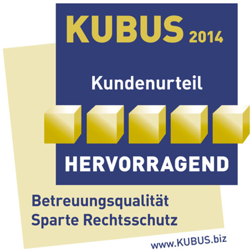 Rechtsschutzversicherung Kundenurteil HERVORRAGEND