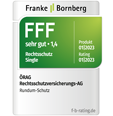 Franke und Bornberg Rating 2023 - Rundum-Schutz SEHR GUT für die ÖRAG