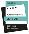 Kubus 2020 - Kundenbewertung Preis-Leistung Rechtsschutz 1. Platz für die ÖRAG