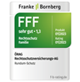 Franke und Bornberg Rating 2023 - Rundum-Schutz SEHR GUT für die ÖRAG