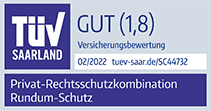 Rechtsschutz auf dem Prüfstand - TÜV Saarland vergibt ausgezeichnete Bewertungen