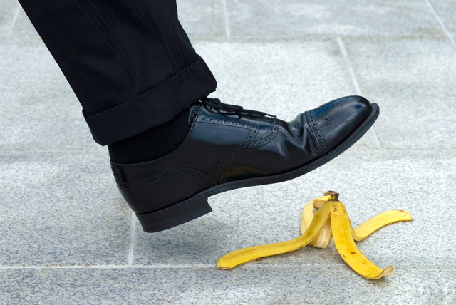 Wenn Bananenschale zum Verhängnis wird