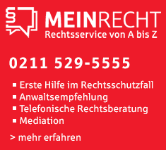 MEINRECHT - Rechtsservie von A bis Z - 0211 529-5555