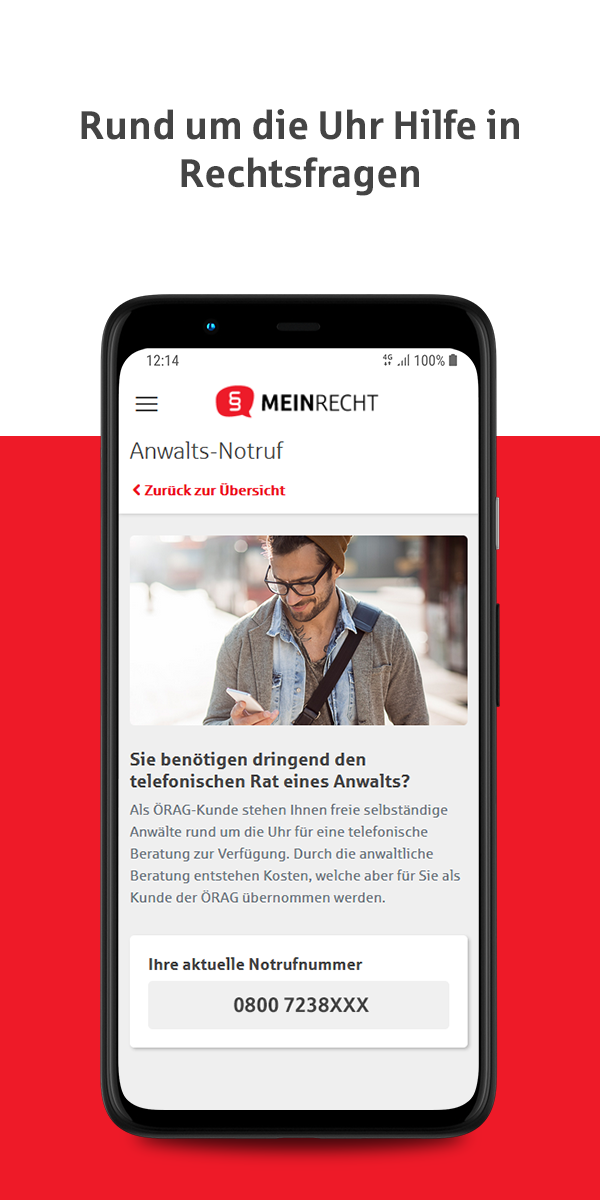 MEINRECHT Kundenportal App - Rund um die Uhr Hilfe in Rechtsfragen